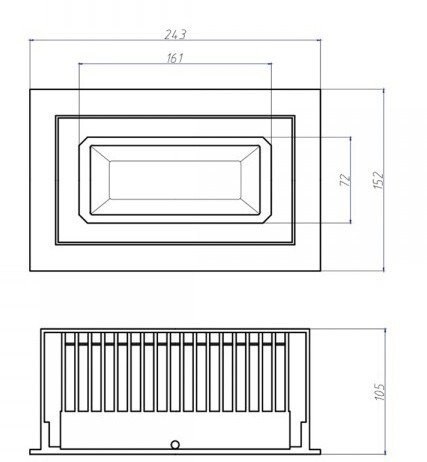 Naświetlacz Spot nastawny prostokątny biały 40W 6000K 4000lm 230V Anti-Flicker Naświetlacz Spot nastawny prostokątny biały 40W 6000K 4000lm 230V Anti-Flicker
