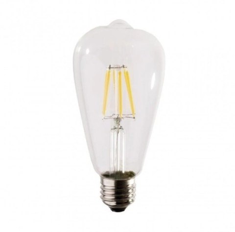 Żarówka LED ST64 E27 Filament 4000K 4W retro vintage typ Edison barwa neutralna Żarówka LED ST64 E27 Filament 4000K 4W retro vintage typ Edison barwa neutralna