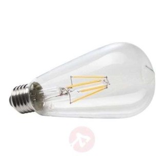Żarówka LED ST64 E27 Filament 6500K 4W zimna barwa typ Edison retro
