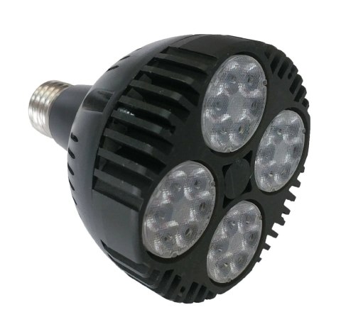 Żarówka E27 LED PAR30 czarna 18° 30W 6000K do doświetlenia roślin Żarówka E27 LED PAR30 czarna 18° 30W 6000K do doświetlenia roślin
