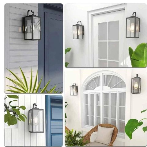 Lampa Elewacyjna Kinkiet Ogrodowy E27 LED Latarnia na Filament Lampa Elewacyjna Kinkiet Ogrodowy E27 LED Latarnia na Filament