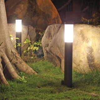 Lampa LED ogrodowa 45 cm zewnętrzny słupek stojący E27