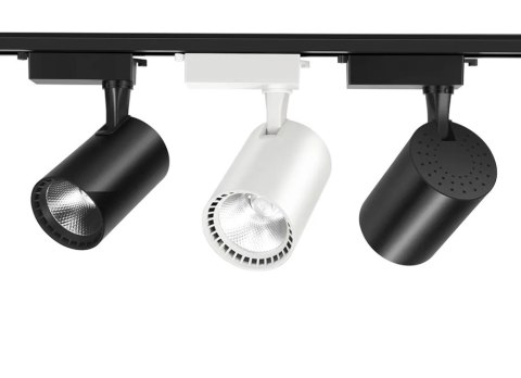 Reflektor LED szynowy lampa szynowa 30W 1 fazowa 6000K czarna Reflektor LED szynowy lampa szynowa 30W 1 fazowa 6000K czarna