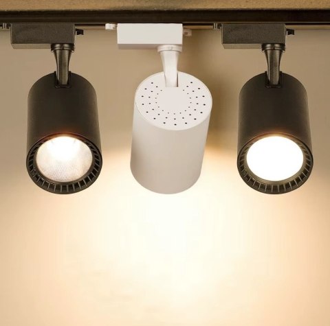 Reflektor LED szynowy lampa szynowa 30W 1 fazowa 6000K czarna Reflektor LED szynowy lampa szynowa 30W 1 fazowa 6000K czarna