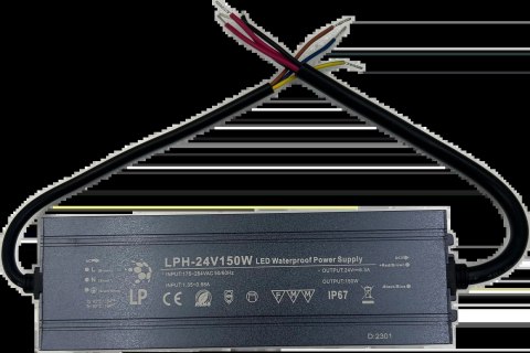 ZASILACZ 150W 24V HERMETYCZNY LPH150W EKSTRA SLIM IP67 ZASILACZ 150W 24V HERMETYCZNY LPH150W EKSTRA SLIM IP67