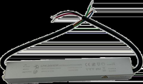 ZASILACZ 40W 24V HERMETYCZNY LPH40W EKSTRA SLIM IP67 ZASILACZ 40W 24V HERMETYCZNY LPH40W EKSTRA SLIM IP67