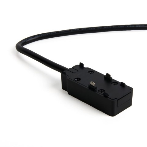 Łącznik końcówka zasilająca jednostronna z przewodem do szyn oświetleniowych magnetycznych 48V czarna