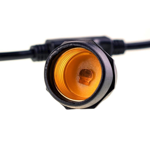 Zestaw girlanda ogrodowa żarówkowa 15m 15pkt + 15szt żarówka vintage retro Edison Filament LED 1W ST45 E27 2300K