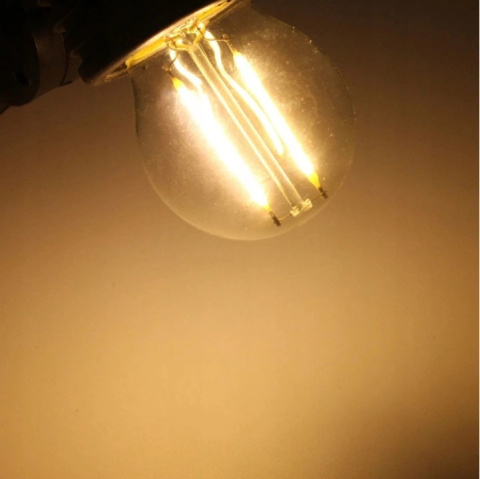 Zestaw girlanda ogrodowa żarówkowa 5m 5pkt+5szt żarówka Edison LED 2W G45 E27 2700K ciepła Zestaw girlanda ogrodowa żarówkowa 5m 5pkt+5szt żarówka Edison LED 2W G45 E27 2700K ciepła