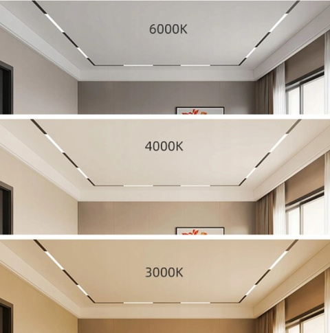 Reflektor Spot Szynowy Magnetyczny LED 18W 6000K 48V Czarny - Nowoczesne Oświetlenie