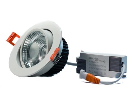 Oczko oprawa sufitowa Downlight COB 5W 3000K 500lm 230V Oczko oprawa sufitowa Downlight COB 5W 3000K 500lm 230V