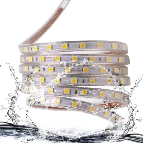 Wąż gumowy taśma LED 2 diody 1mb 12W 3000K 144d/m 1200lm IP67 230V Wąż gumowy taśma LED 2 diody 1mb 12W 3000K 144d/m 1200lm IP67 230V