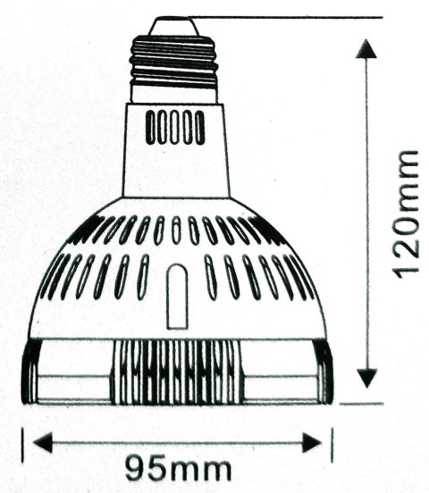 Żarówka E27 LED PAR30 biała 12° 35W czerwona barwa do oświetlenia mięsa i żywności Żarówka E27 LED PAR30 biała 12° 35W czerwona barwa do oświetlenia mięsa i żywności
