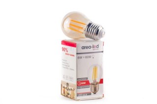 Żarówka vintage retro Edison Filament LED 4W G45 E27 2300K amber barwa ciepła