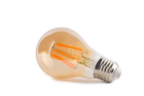 Żarówka vintage retro Edison Filament LED 6W A60 E27 2300K amber barwa ciepła Żarówka vintage retro Edison Filament LED 6W A60 E27 2300K amber barwa ciepła