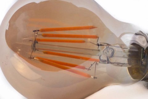 Żarówka vintage retro Edison Filament LED 6W A60 E27 2300K amber barwa ciepła Żarówka vintage retro Edison Filament LED 6W A60 E27 2300K amber barwa ciepła