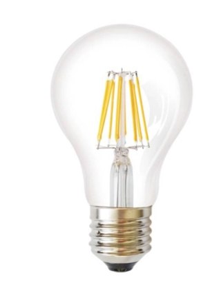 Żarówka vintage retro Edison Filament LED 8W A60 E27 6000K barwa zimna