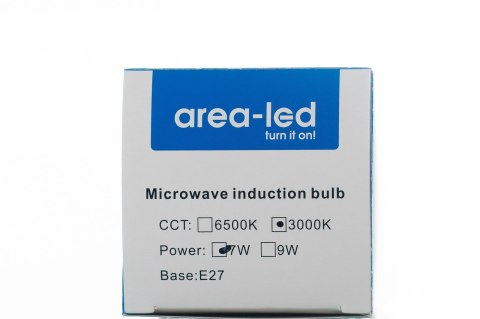 Komplet 5 sztuk żarówka LED bulb E27 z czujnikiem ruchu 7W 700lm 3000K biała ciepła