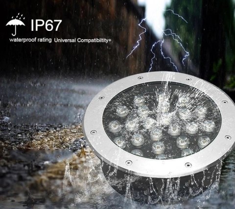 Lampa najazdowa dogruntowa 12W multicolor 1200lm kąt świecenia 30° IP65 Lampa najazdowa dogruntowa 12W multicolor 1200lm kąt świecenia 30° IP65