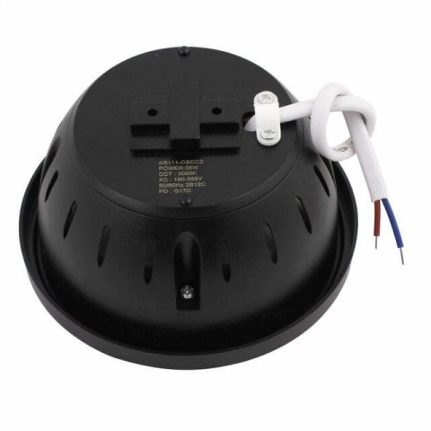 Żarówka AR111 COB LED czarna 12° 35W 3000K ciepła barwa Żarówka AR111 COB LED czarna 12° 35W 3000K ciepła barwa